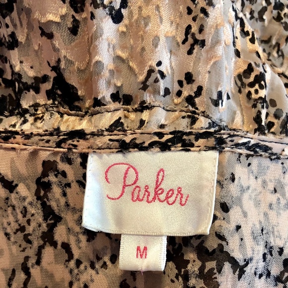 Parker Blush-Pink/Black Snake Silk Kimono Top - Picture 12 of 12
